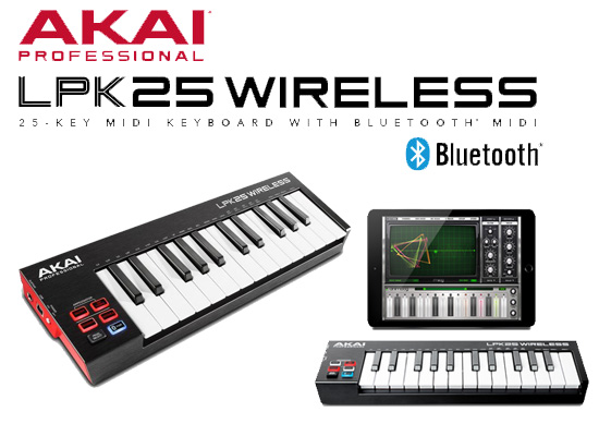 Akai LPK25 Wireless  MIDIキーボード Bluetooth