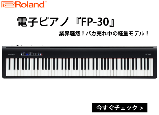 高いクオリティを備える本格派ポータプルピアノ『Roland(ローランド 