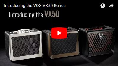 【VOX】驚異の軽量設計、サウンドは本格派！ 新真空管Nutubeを搭載、コンパクトな大出力50WアンプVX50 Seriesの登場