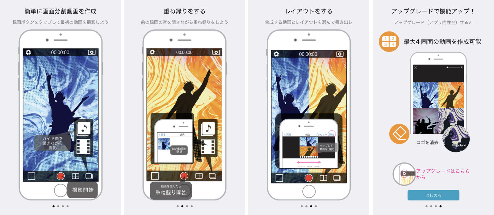 Rolandから簡単にiPhone,iPadだけで面倒な編集もなく、”弾いてみた