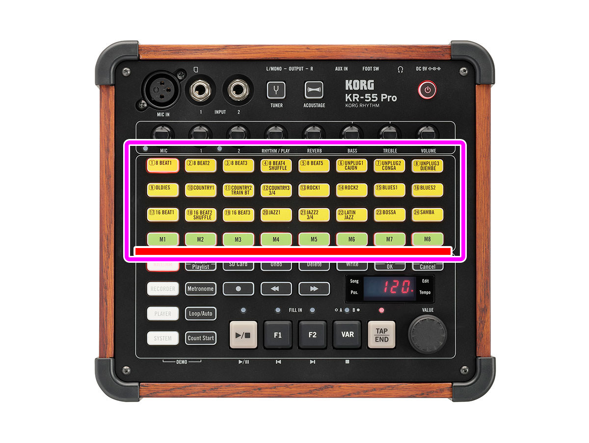 KORG KR-55Pro フットスイッチ VFS5 付き大変失礼いたしました