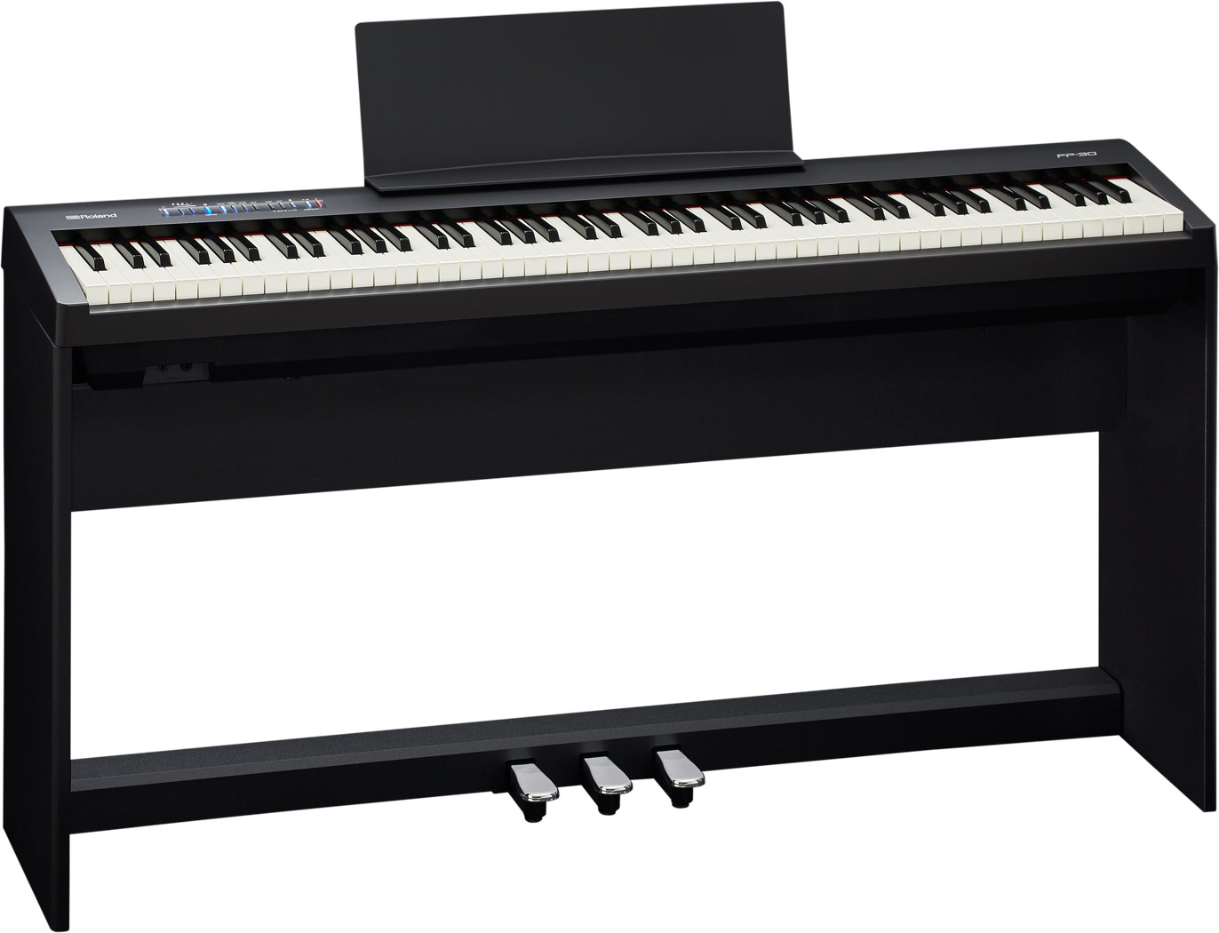 【バイヤーオススメセット】 Roland(ローランド) / FP-30-BK - Bluetooth対応 ポータブル・電子ピアノ - 【88鍵盤】