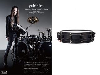 Pearlより yukihiro（L'Arc～en～Ciel）Signature Snare Drum