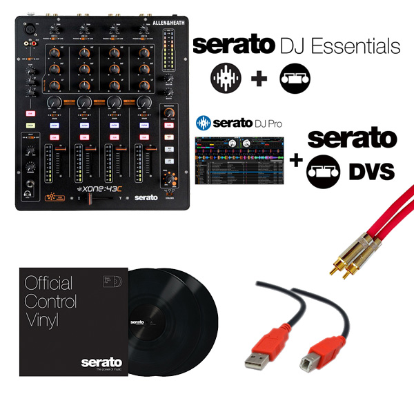 Allen＆Heath(アレンアンドヒース) / Xone：43C / Serato DJ Essentials DVSセット