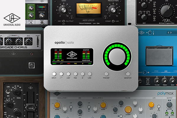 7つのプラグインがもらえる！「Apollo Solo HE 」「Apollo Solo USB HE