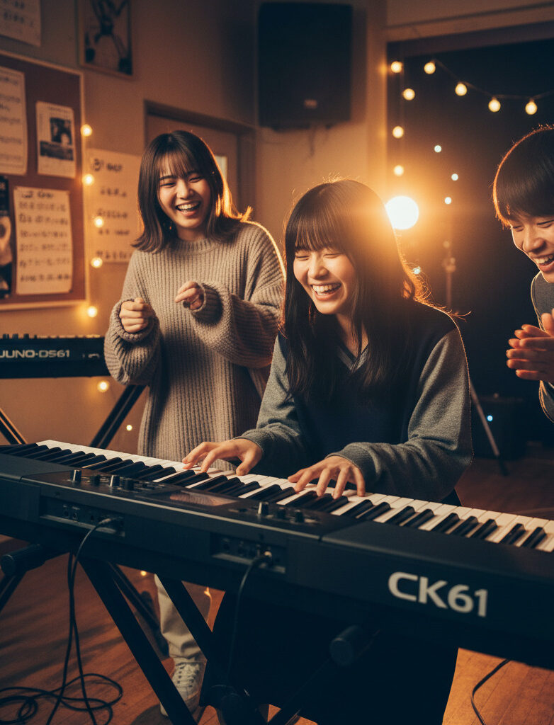 日本の学生がCK61を演奏するシーン