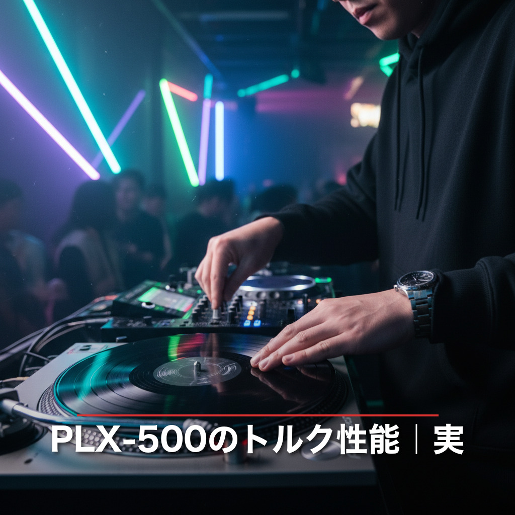 PLX-500のトルク性能｜実際にスクラッチしてみた