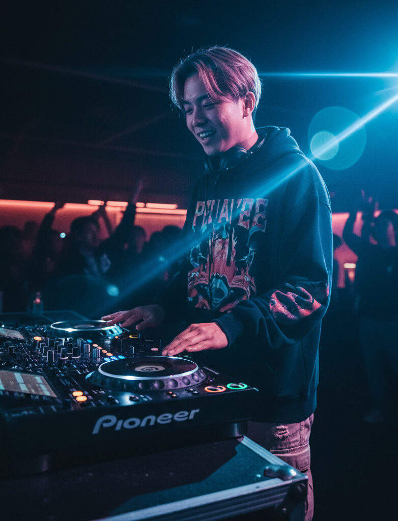 日本人DJがXDJ-RX3でプレイするシーン