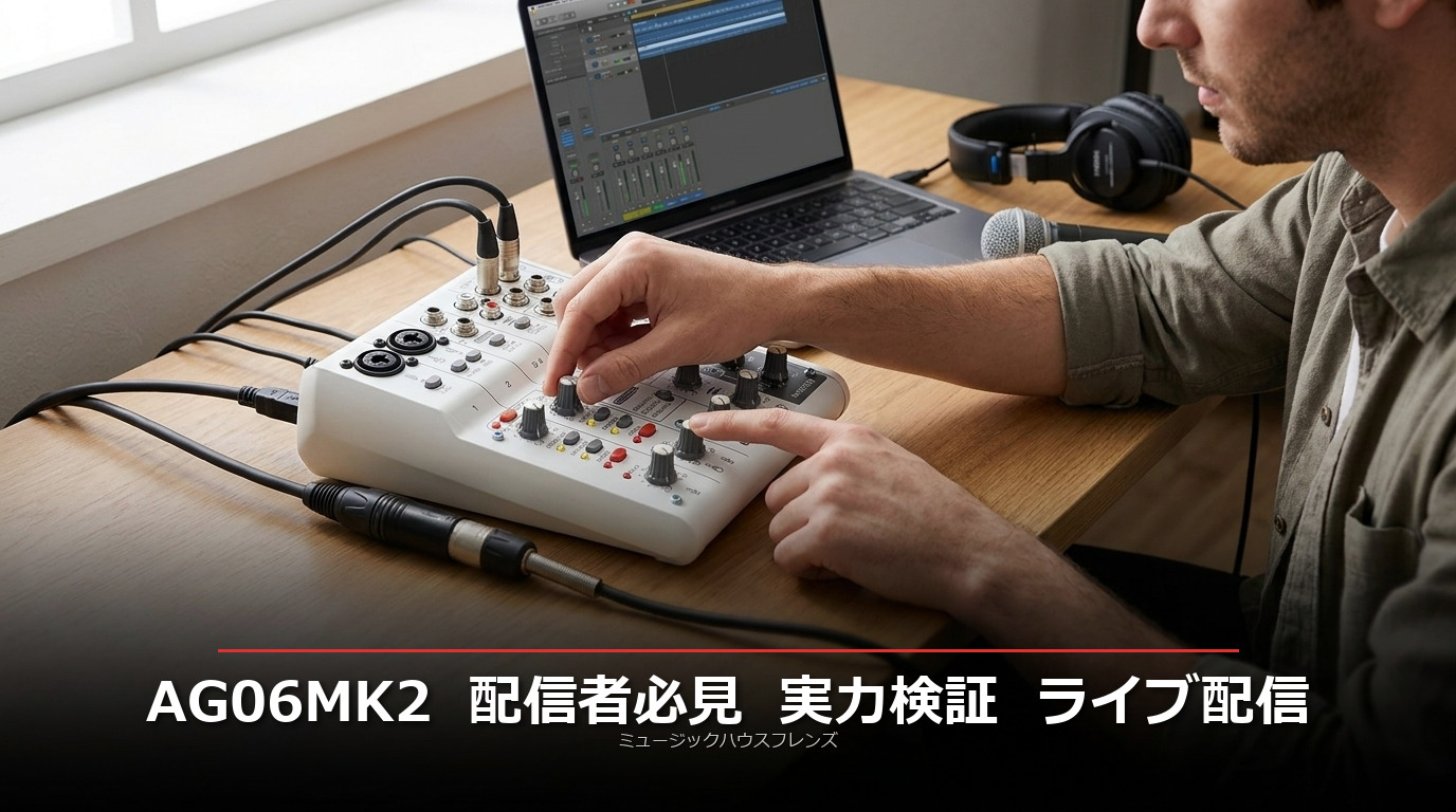 YAMAHA AG06MK2レビュー｜配信者に最適なミキサーの実力を検証 | DJ