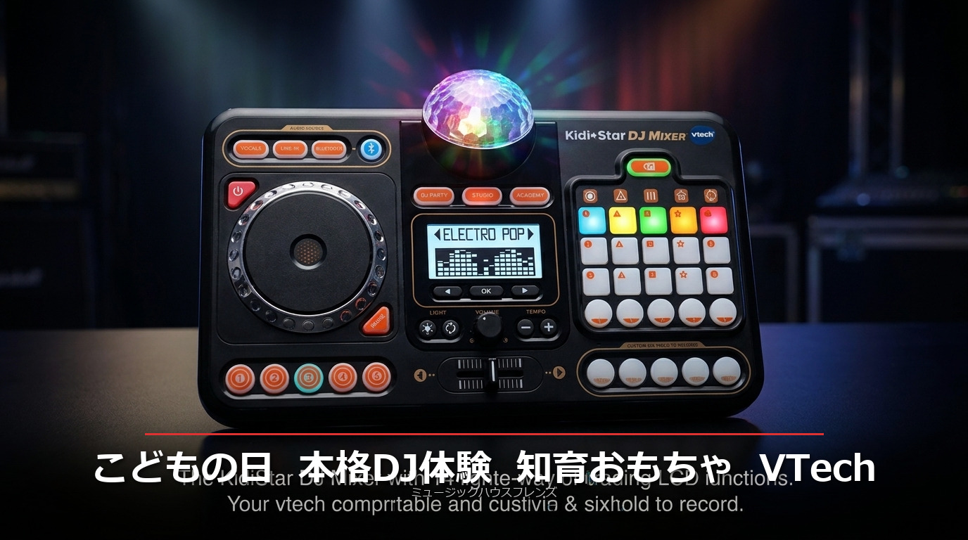 こどもの日ギフト2025｜VTech KidiStar DJミキサーで音楽の才能を開花