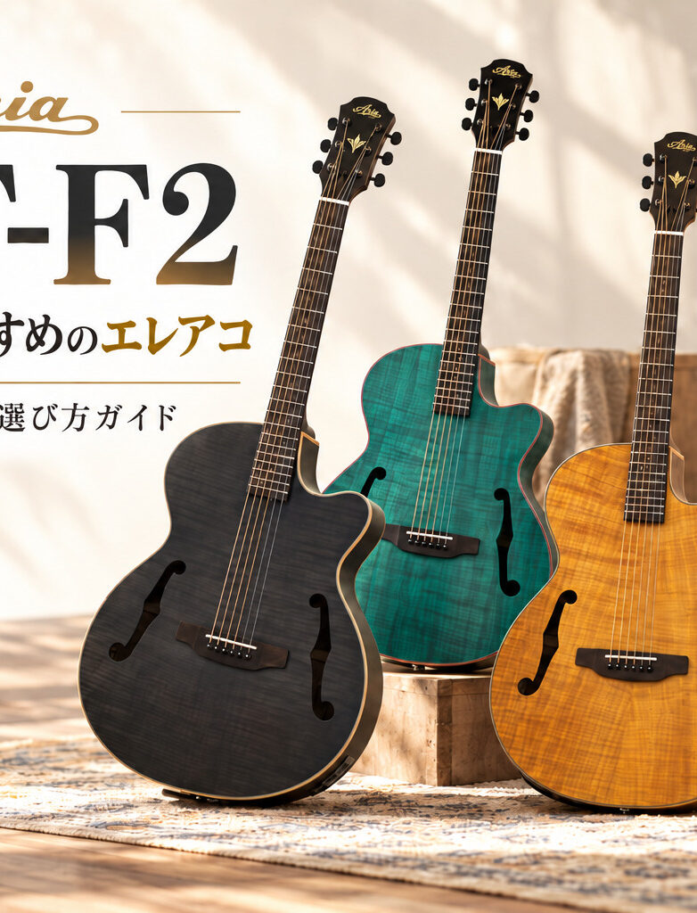 【Aria FET-F2 徹底解説】初心者にもおすすめのエレアコ!特徴・使い方・選び方ガイド